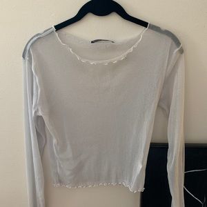 brandy melville sheer top